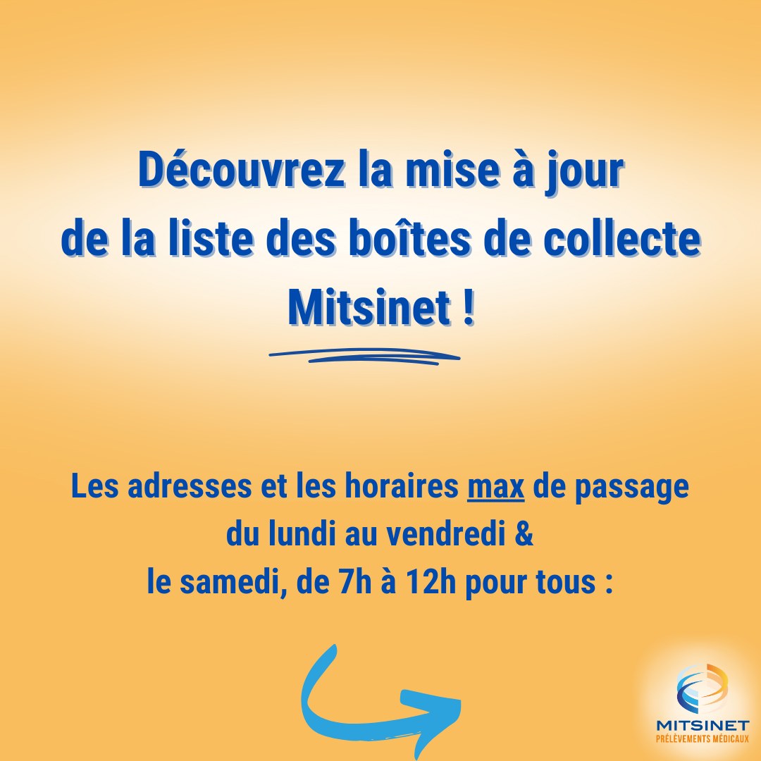 Nouvelle liste des boîtes de collecte